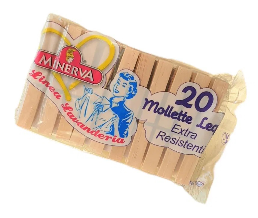 MINERVA 20 MOLLETTE IN LEGNO GIGANTI