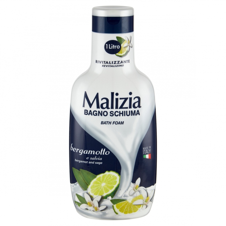 MALIZIA BAGNO SCHIUMA BERGAMOTTO E SALVIA 1000 ML