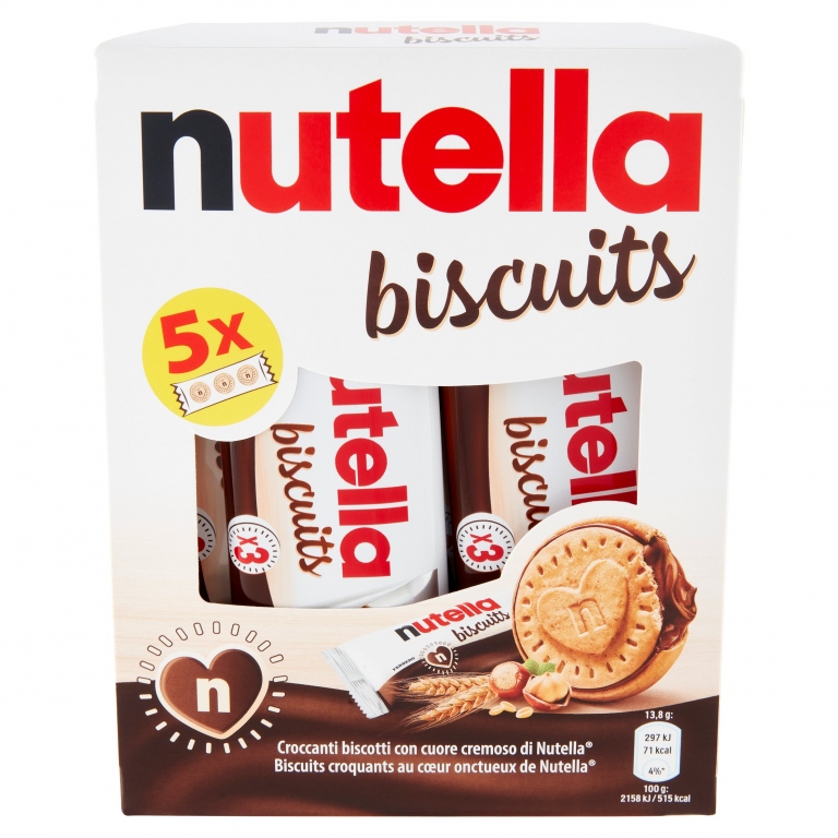 FERRERO NUTELLA BISCUITS T(3X5)X20 AST.           