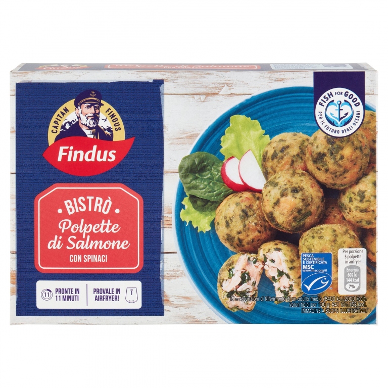POLPETTE DI SALMONE/SPINACI FINDUS G209           