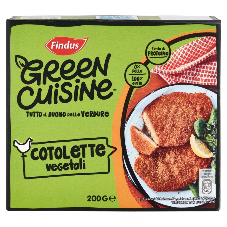COTOLETTE VEGETALI GREEN CUISINE FINDUS G200      