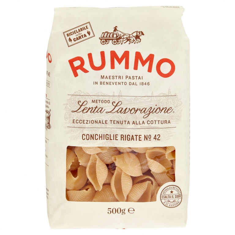 PASTA RUMMO N.42 CONCHIGLIE RIGATE GR.500         