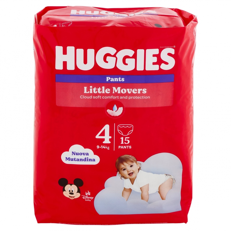 PANN.HUGGIES MUTANDINA MIS.4  09-14 15PZ