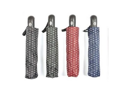 OMBRELLO MINI STRIATO AUTOMATICO FODERO           