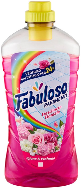 FABULOSO DETERGENTE FRESCHEZZA FLOREALE, PULISCE E PROFUMA TUTTA LA CASA, 24H DI PROFUMO, 950ML