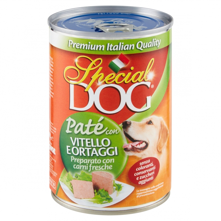 MONGE SPECIAL DOG PATE'VITELLO VEDURE GR.400 LATT