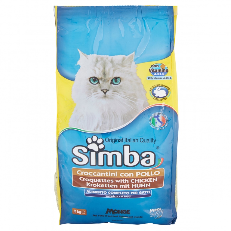 MONGE SIMBA GATTO CROCC.POLLO KG.2