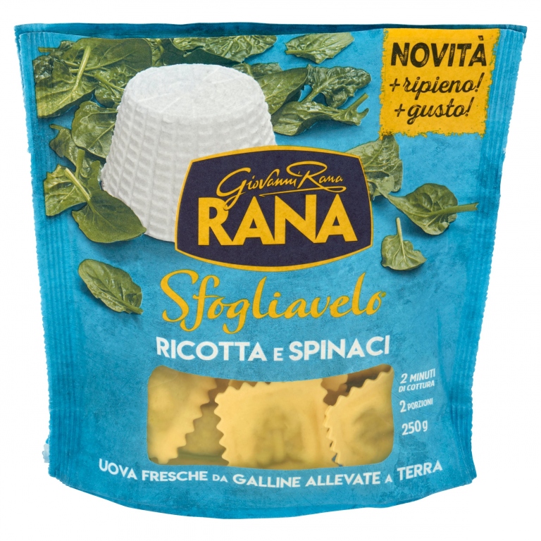 RANA SFOGLIAVELO RIPIENI RICOTTA SPINACI GR.250