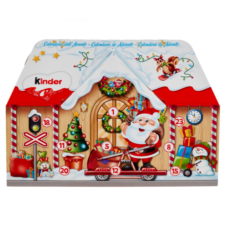 FERRERO KINDER CALENDENDARIO AVVENTO CASA 3D GR.234