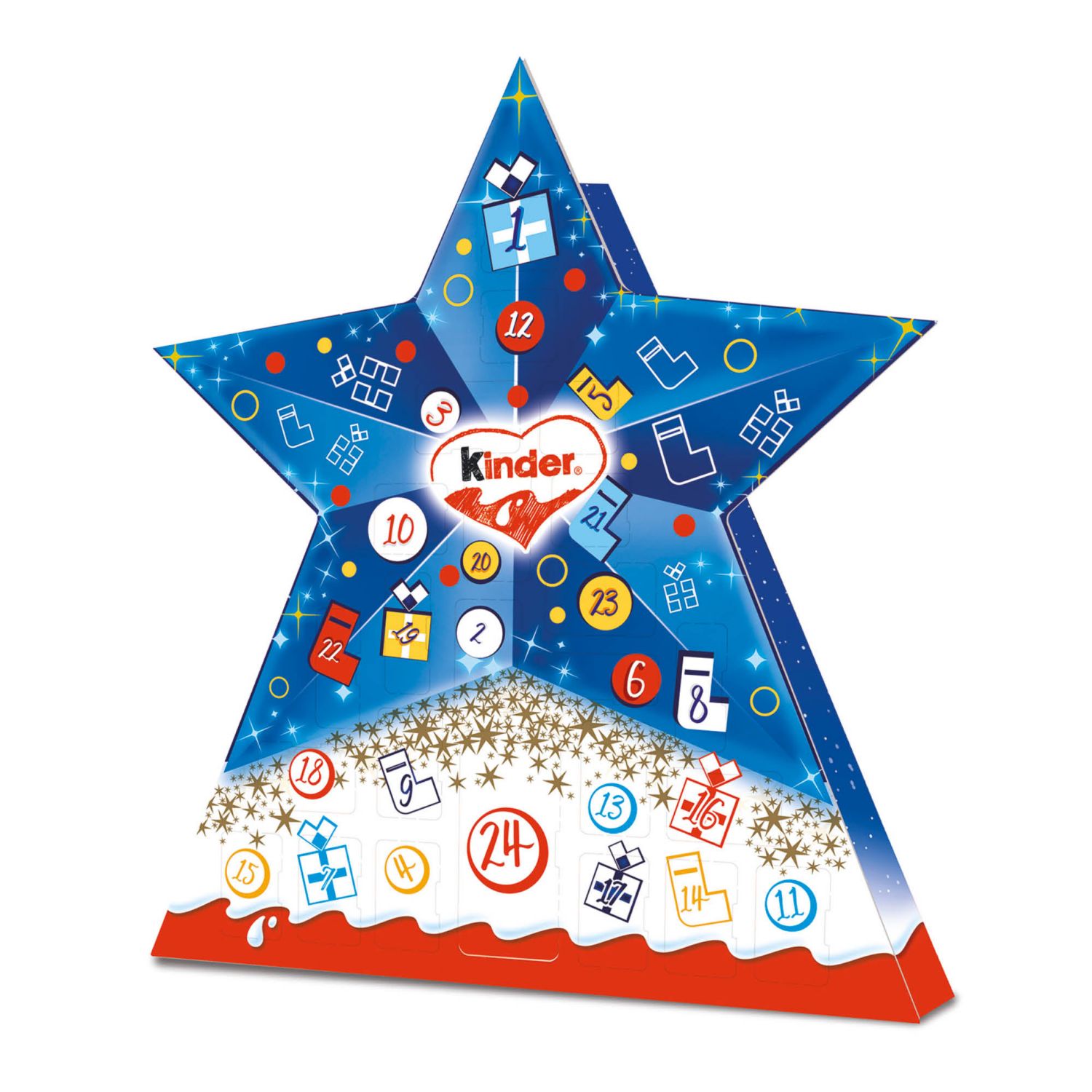 FERRERO KINDER CALENDARIO AVVENTO STELLA GR.149