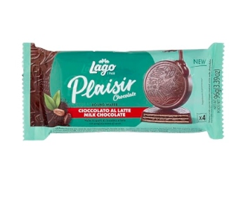 WAFER ROUND LAGO PLAISIR LATTE GR.96(24X4)        