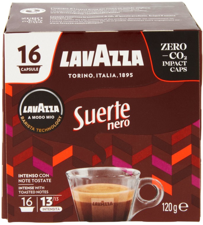CAFFE' LAVAZZA MODO MIO SUERTE NERO X16PZ         
