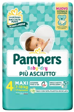 PAMPERS BABY DRY MAXI X17