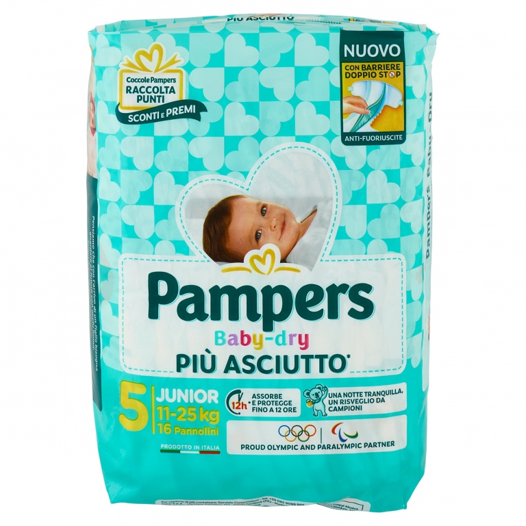 PAMPERS BABY DRY JUNIOR X16