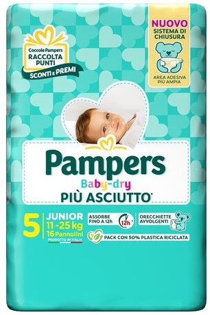 PAMPERS BABY DRY JUNIOR X16