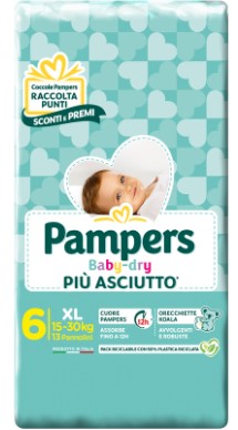 PAMPERS BABY-DRY XL X13