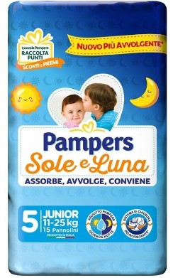 PAMPERS SOLE E LUNA JUNIOR X15