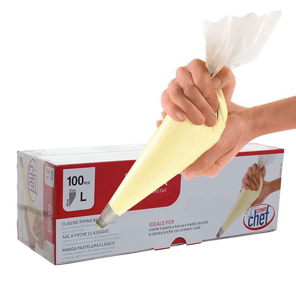 SAC A POCHE CROWN CHEF 55X27 PZ.100 TRASP.BRENTA  