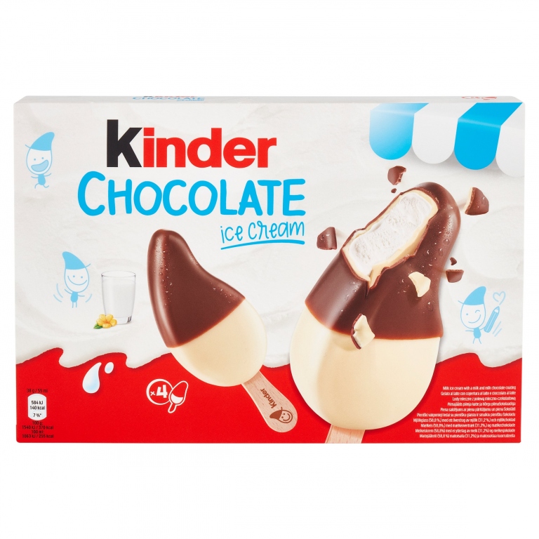 GELATO KINDER CIOCCOLATO ML.55X4 STICK