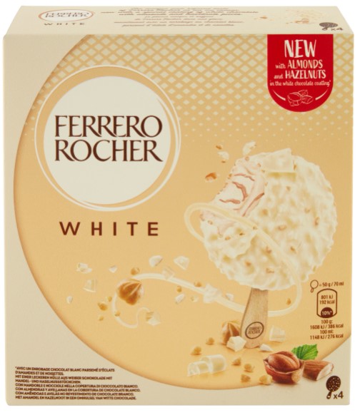 GELATO FERRERO ROCHER WHITE T1X4 G 200