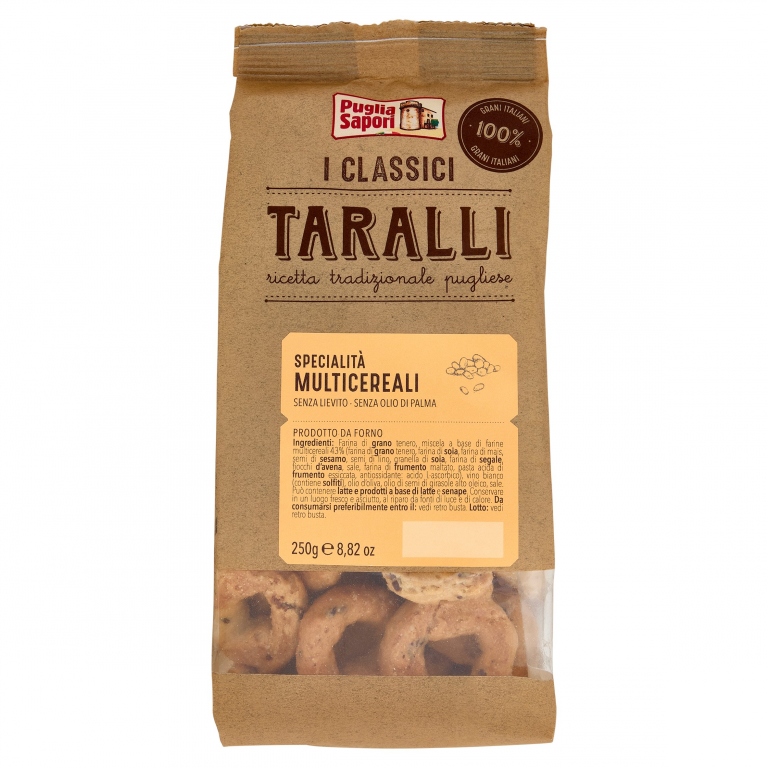 TARALLI MULTICEREALI PUGLIA SAPORI G250           