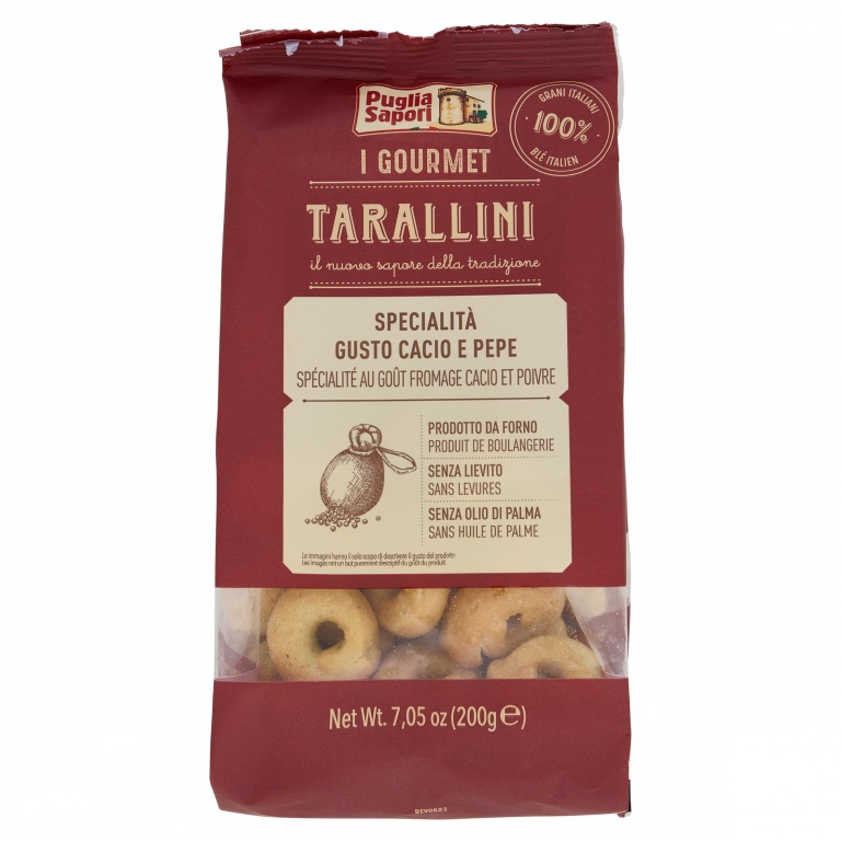 TARALLINI CACIO&PEPE GOURMET PUGLIA SAPORI G200   