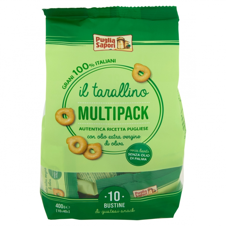TARALLINI OLIO EVO PUGLIA SAPORI MPK10X40GR.      