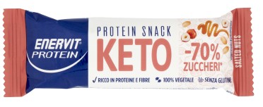 BARRETTE ENERVIT KETO SNACK SALTED NUTS G35       