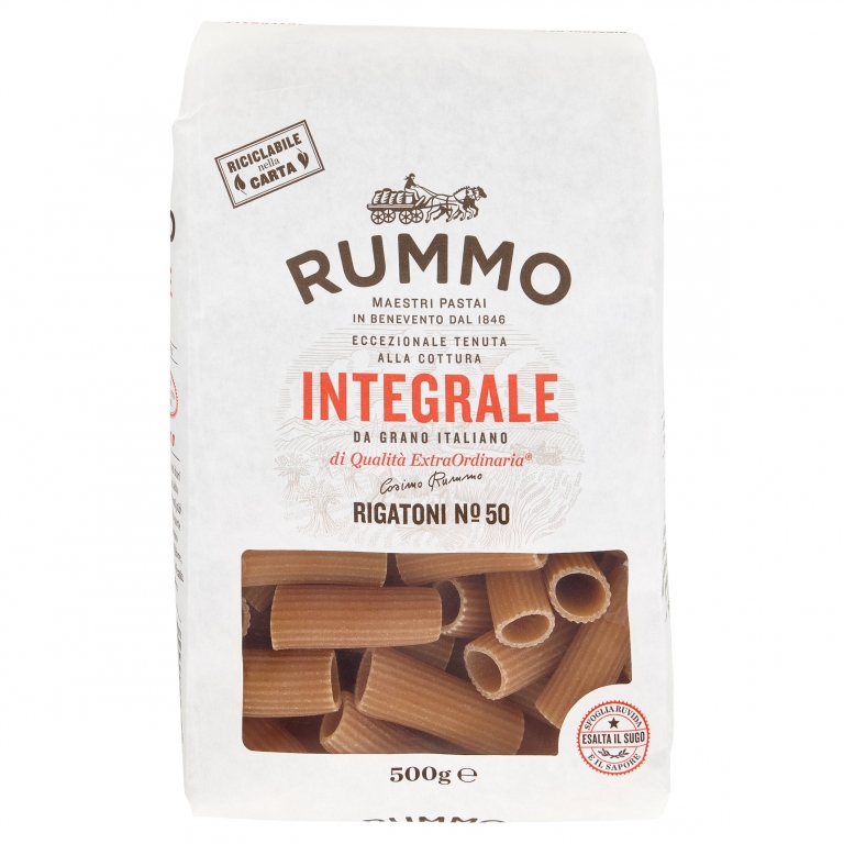 PASTA RUMMO INTEGR.N.50 RIGATONI GR.500           