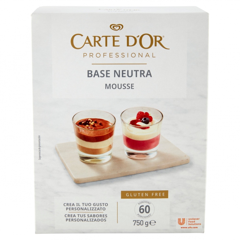 CARTE D'OR MOUSSE BASE NEUTRA GR.750              