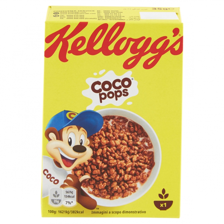 KELLOGG'S COCO POPS RISO CIOK MONOPORZIONE GR.35