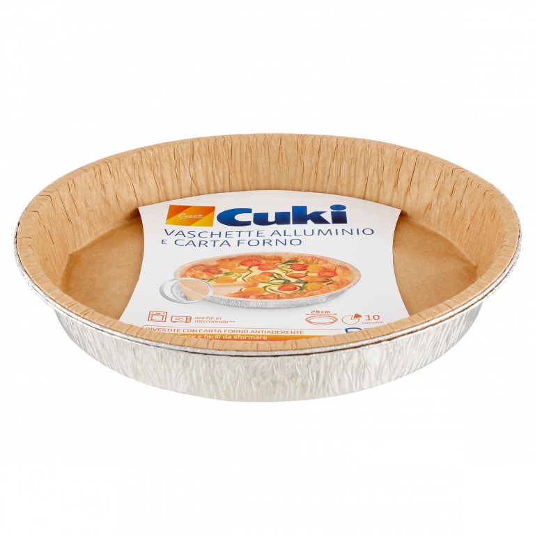 VASCH.CUKI ALLUMINIO E CARTA FORNO 8PORZ. PZ.2