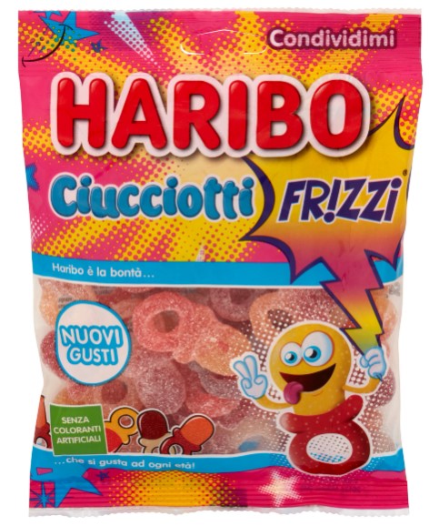 CARAMELLE HARIBO CIUCCIOTTI FRIZZI GR.175