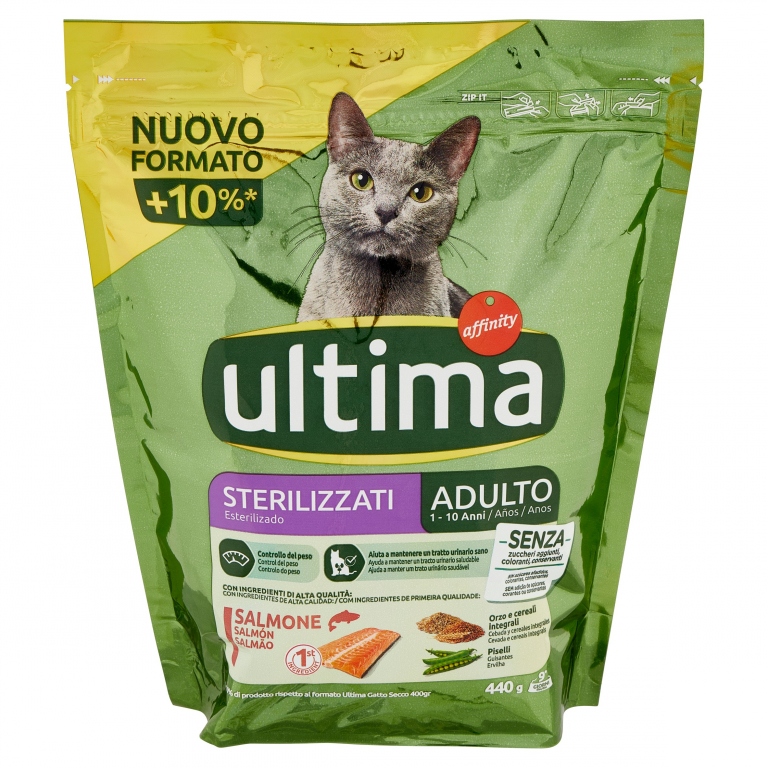 ULTIMA CAT STERILIZZATO ADULTO 1-10 ANNI SALMONE 440 G