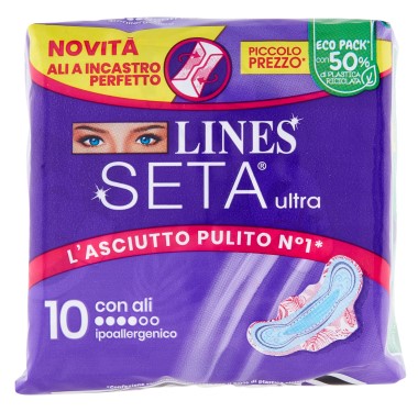 LINES SETA ULTRA NOTTE CON ALI X 10