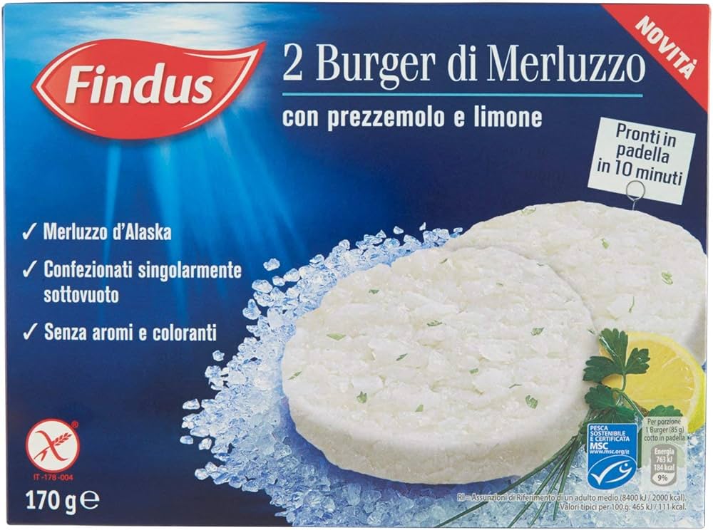 2 BURGER DI MERLUZZO LIM.PREZ.FINDUS G190         
