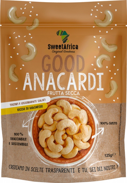 SWEET AFRICA ANACARDIO TOSTATO LEGG.SALATO GR.130