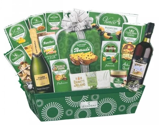 CONFEZ.CESTO LE CADEAU VERDE SMERALDO X15PZ
