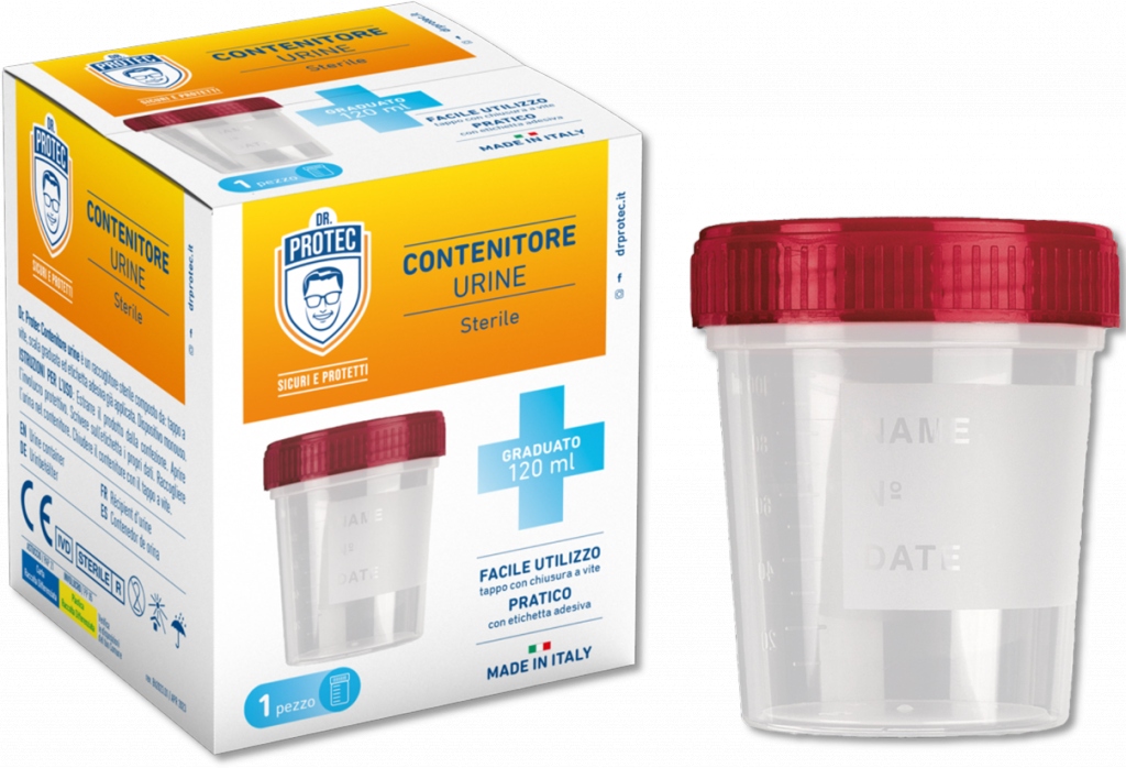 DR PROTEC STRUMENTI DIAGNOSTICI CONTENITORE PER URINE STERILE 120 ML