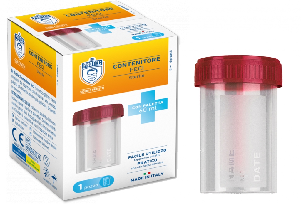 DR PROTEC STRUMENTI DIAGNOSTICI CONTENITORE PER FECI   STERILE 60 ML