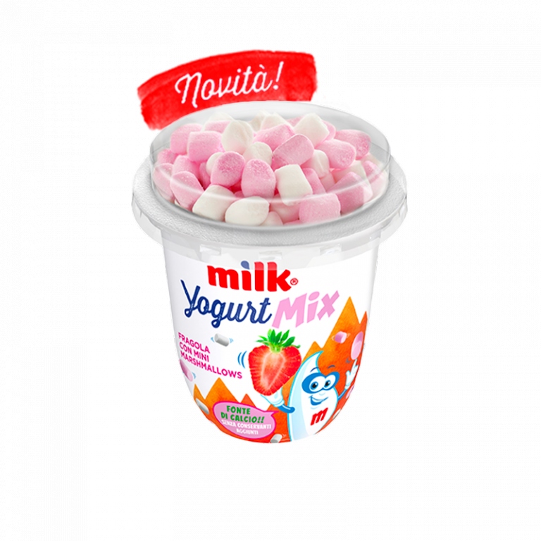 MILK FOR KIDS YOGURT FRAGOLA CON MARSHMALLOWS 110G