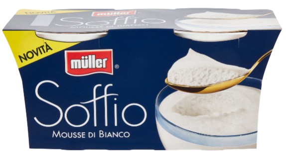 MOUSSE MULLER SOFFIO BIANCO GR.95X2