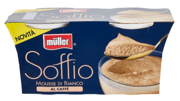 MOUSSE MULLER SOFFIO BIANCO AL CAFFE'GR.95X2