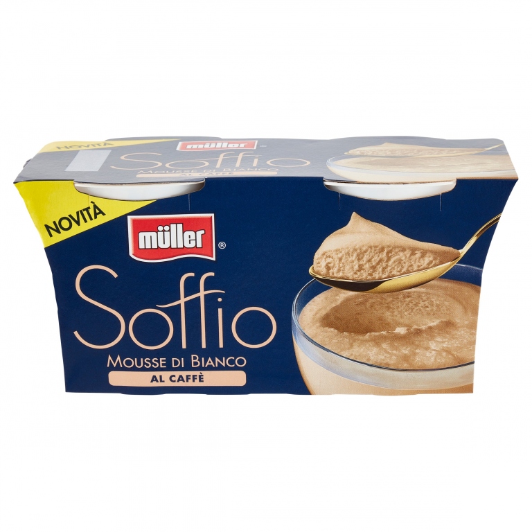 MOUSSE MULLER SOFFIO BIANCO AL CAFFE'GR.95X2