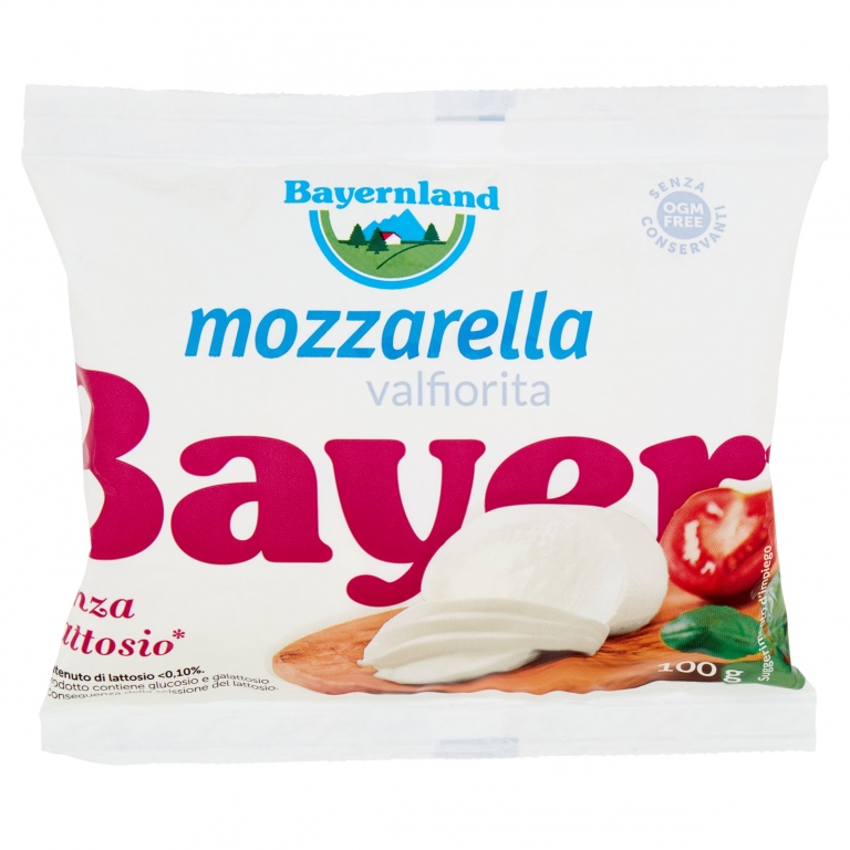MOZZARELLA SENZA LATTOSIO BAYERNLAND GR.100