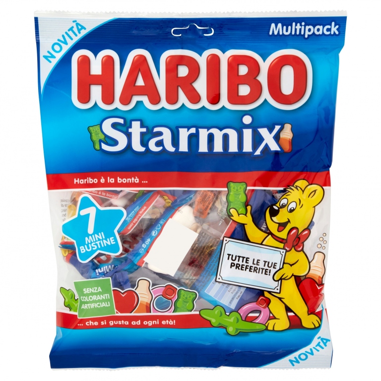 CARAMELLE HARIBO STARMIX MULTIPACK GR.280         