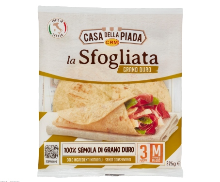 CASA DELLA PIADA 3 PIADA SFOGLIATA GRANO DURO GR.225