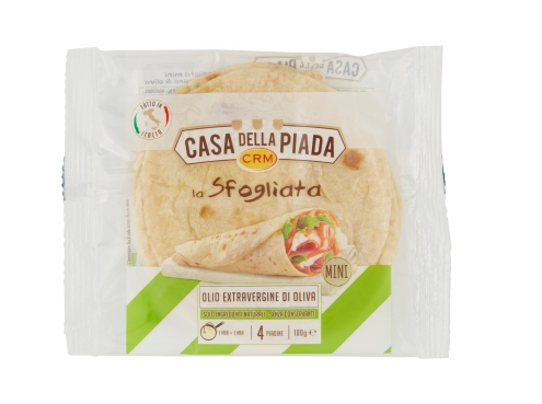 CASA DELLA PIADA 4 PIADA SFOGLIA MINI EVO GR.100