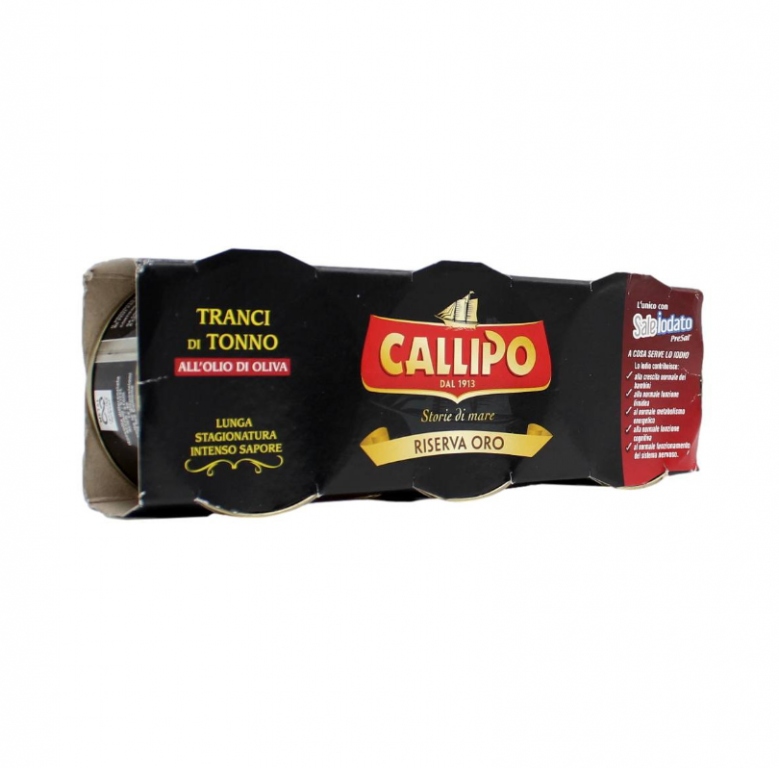 TONNO CALLIPO RIS.ORO O.O. GR.70X3 STRAPPO
