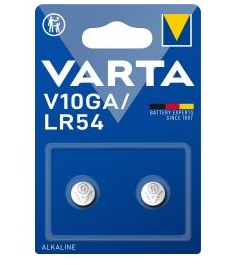 VARTA BATTERIE ALCALINE V 10GA LR54 PZ.2